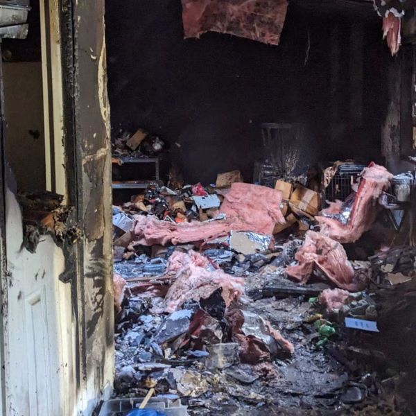 House Destroyed From Lithium Battery Fire